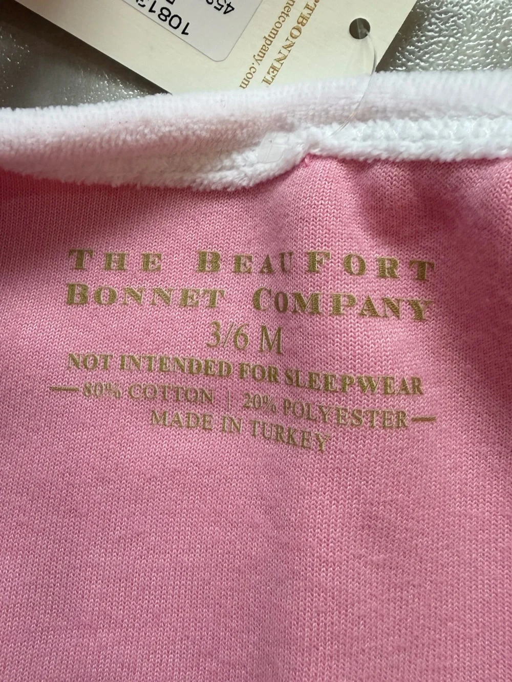 NWT TBBC Pink Cozy Velour Full Length Paxton Playsuit Jumpsuit Romper Girls 3-6M